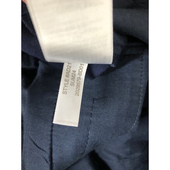 J. Crew High Rise Girlfriend Pants Petite Straight Leg Chino Pant Navy NWT P6 - Picture 10 of 11